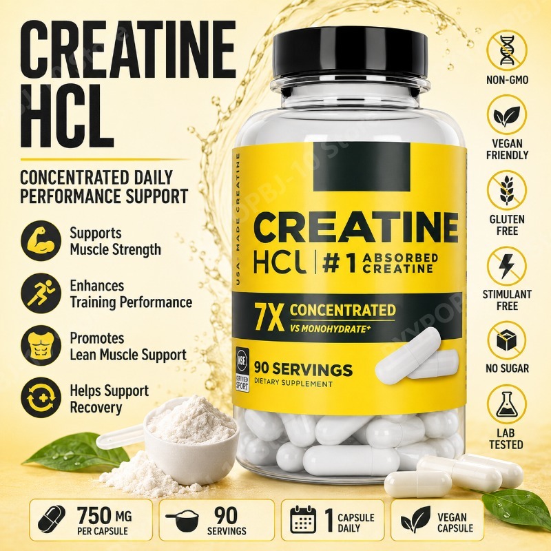 Nutrition Fitness Supplements - Kreatin HCl 750mg 90 Kapsül Fitness