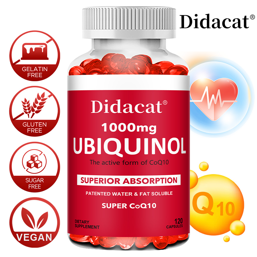 Coq10 Ubiquinol Softgel - Ubiquinol CoQ10 Bitkisel Yumuşak Kapsüller 1000mg,