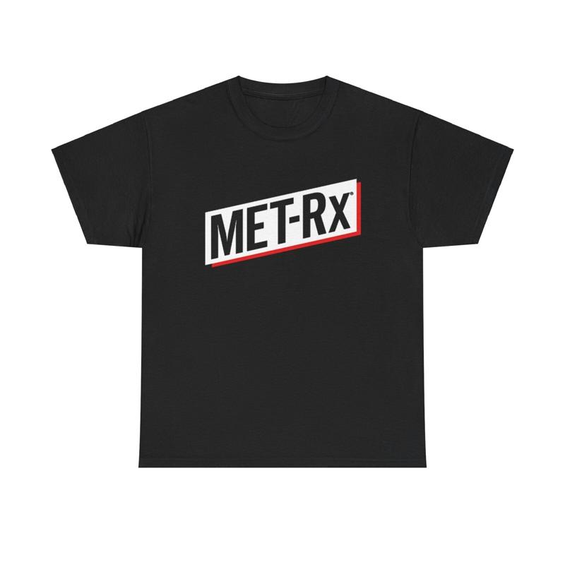Nutrition Fitness Gym - Met Rx Grafik Tişörtlü vücut geliştirme