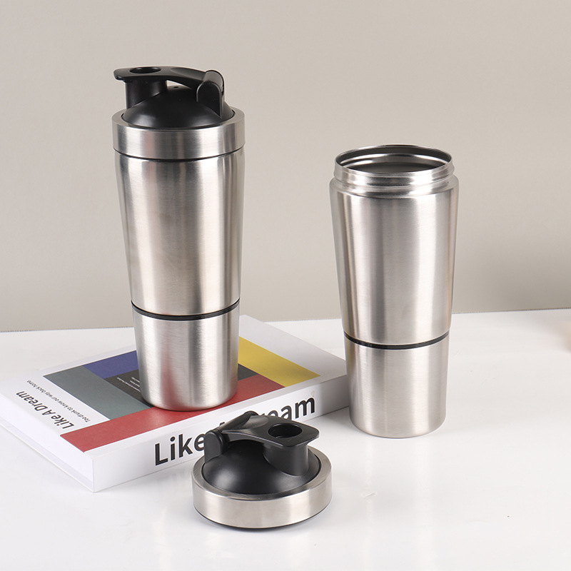 Nutrition For Fitness And Sports - Paslanmaz Çelik Protein Shaker Bardak Taşınabilir