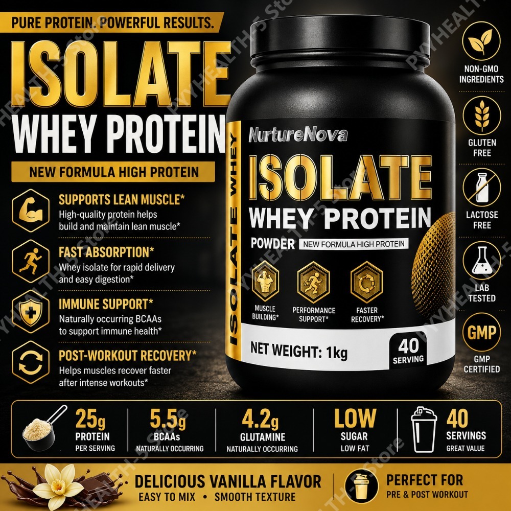 Nutrition For Fitness And Sports - Isolate Whey Protein Tozu 1kg Yüksek