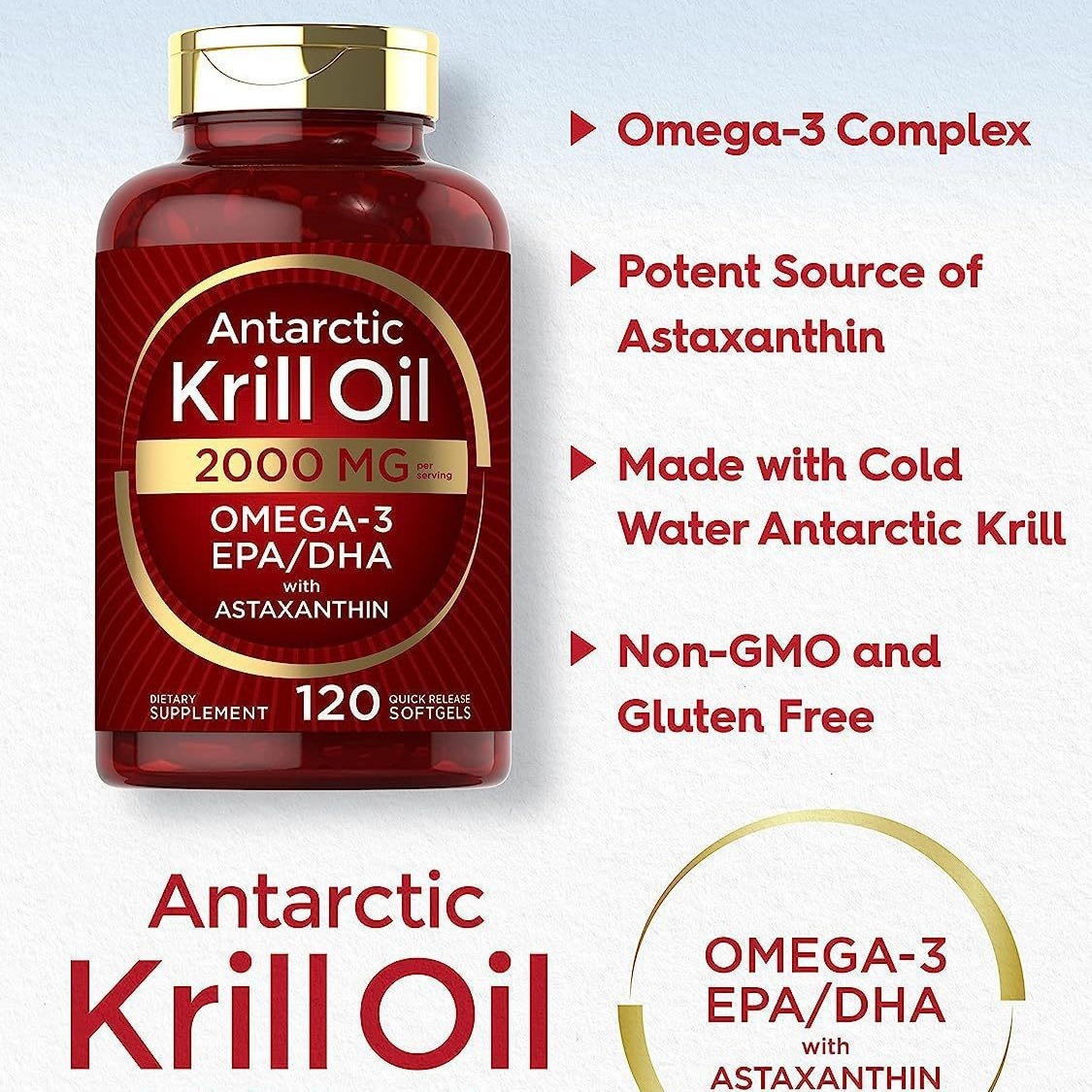 Nutrition Fitness Supplements - Krill yağı yumuşak kapsülleri besleyici olup,