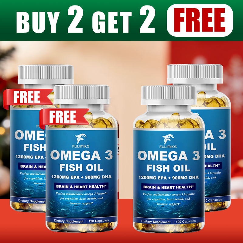 Omega 3 Fish Oil - 2 Alana 2 Bedava! Yüksek Etkili