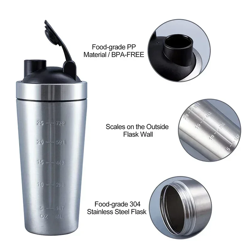 Paslanmaz Çelik Protein Shaker - Nutrition For Fitness And Sports incelemesi ve fiyatı
