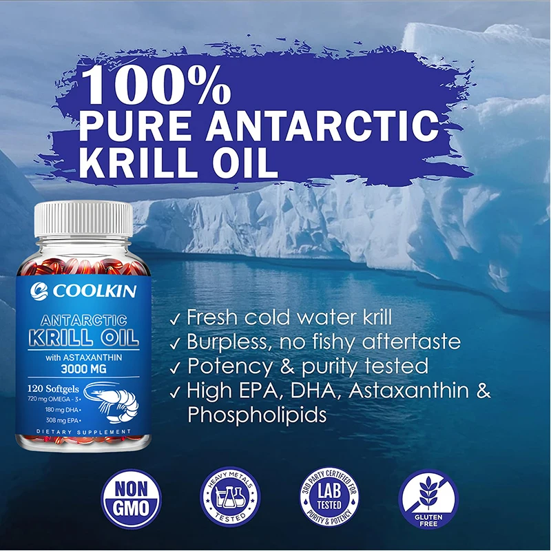 Antarktika Krill Yağı 3000mg - - Omega 3 Fish Oil incelemesi ve fiyatı
