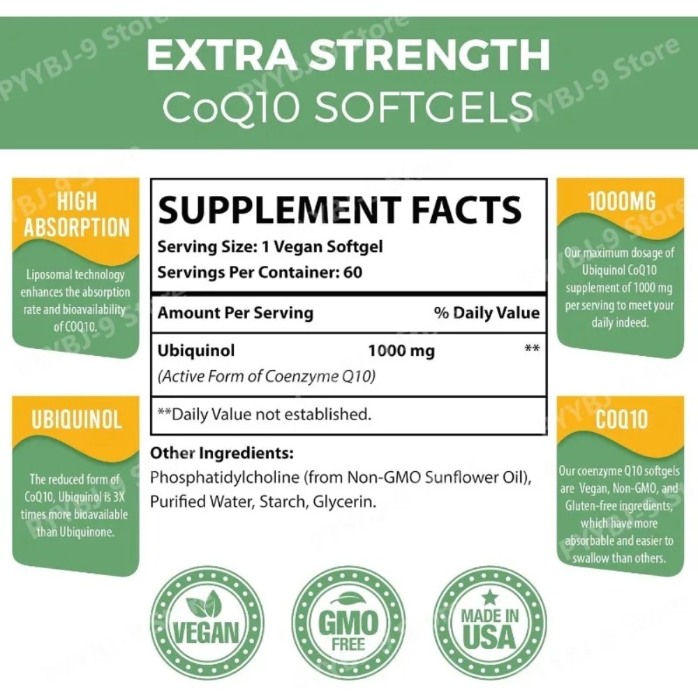 CoQ10 Ubiquinol 1000mg Vegan Y - Coq10 Ubiquinol Softgel incelemesi ve fiyatı