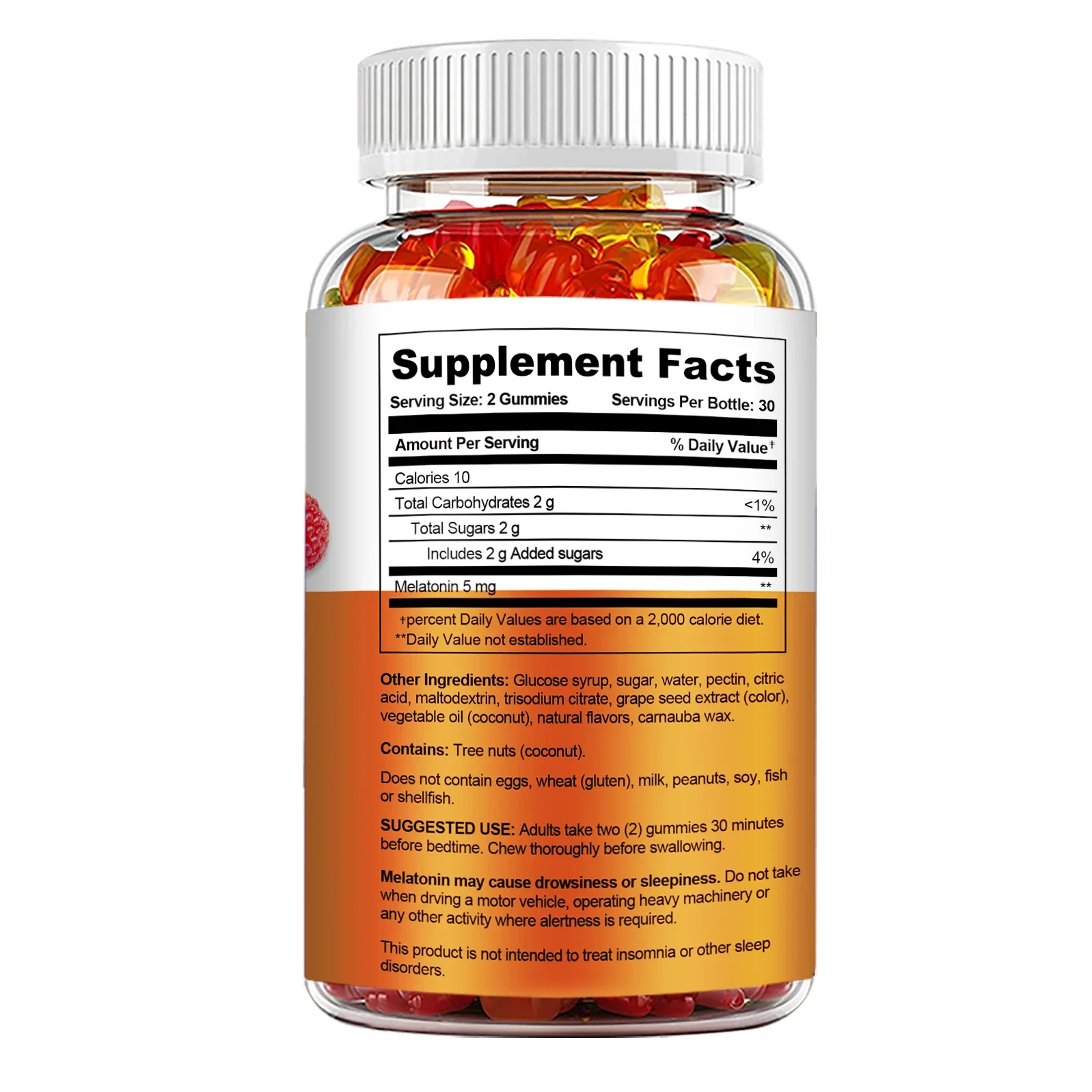 Yetişkinler için 5 mg Melatoni - Melatonin Sleep Gummy incelemesi ve fiyatı