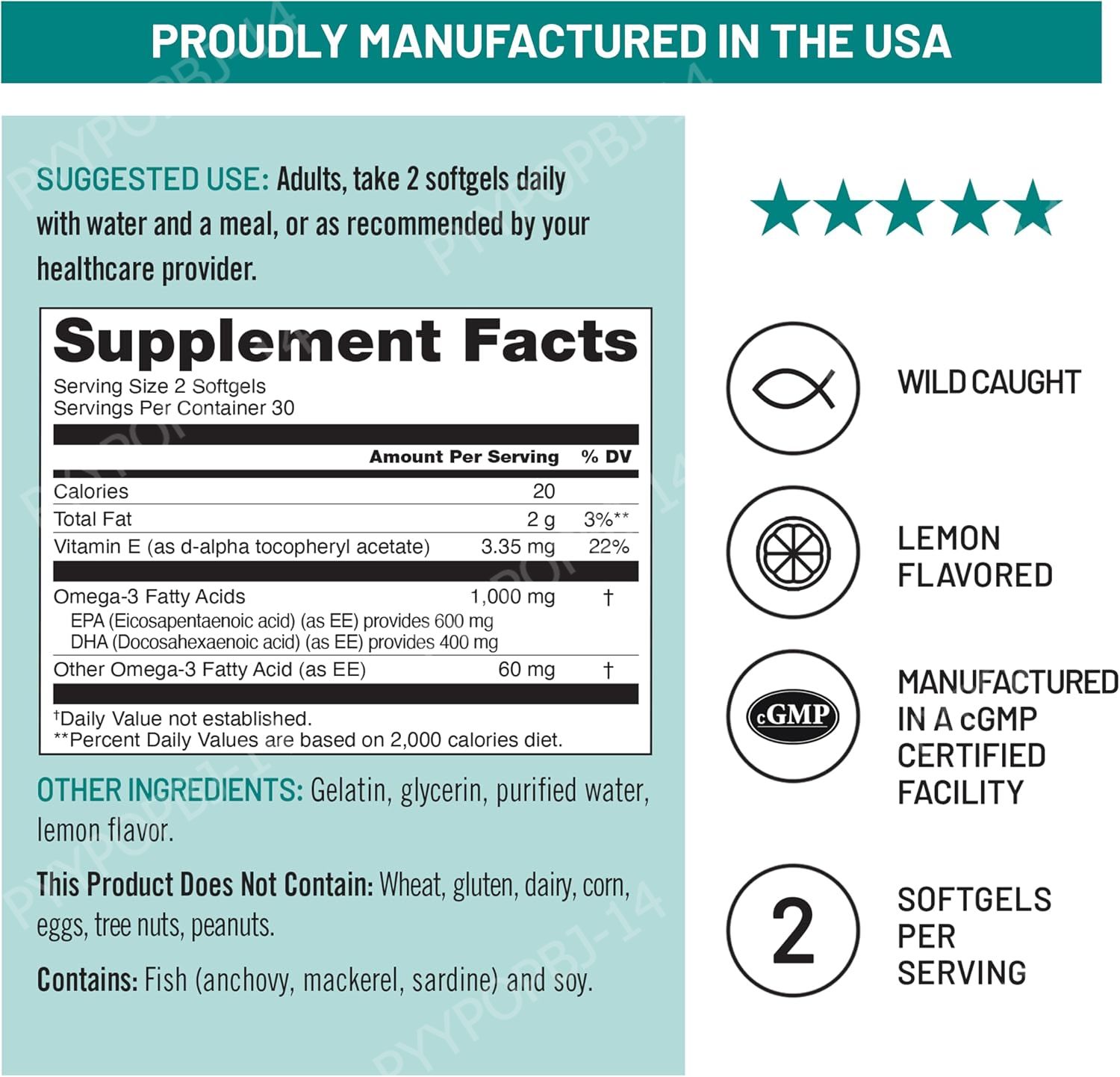 Omega-3 Balık Yağı 1000mg EPA  - Omega 3 Fish Oil incelemesi ve fiyatı