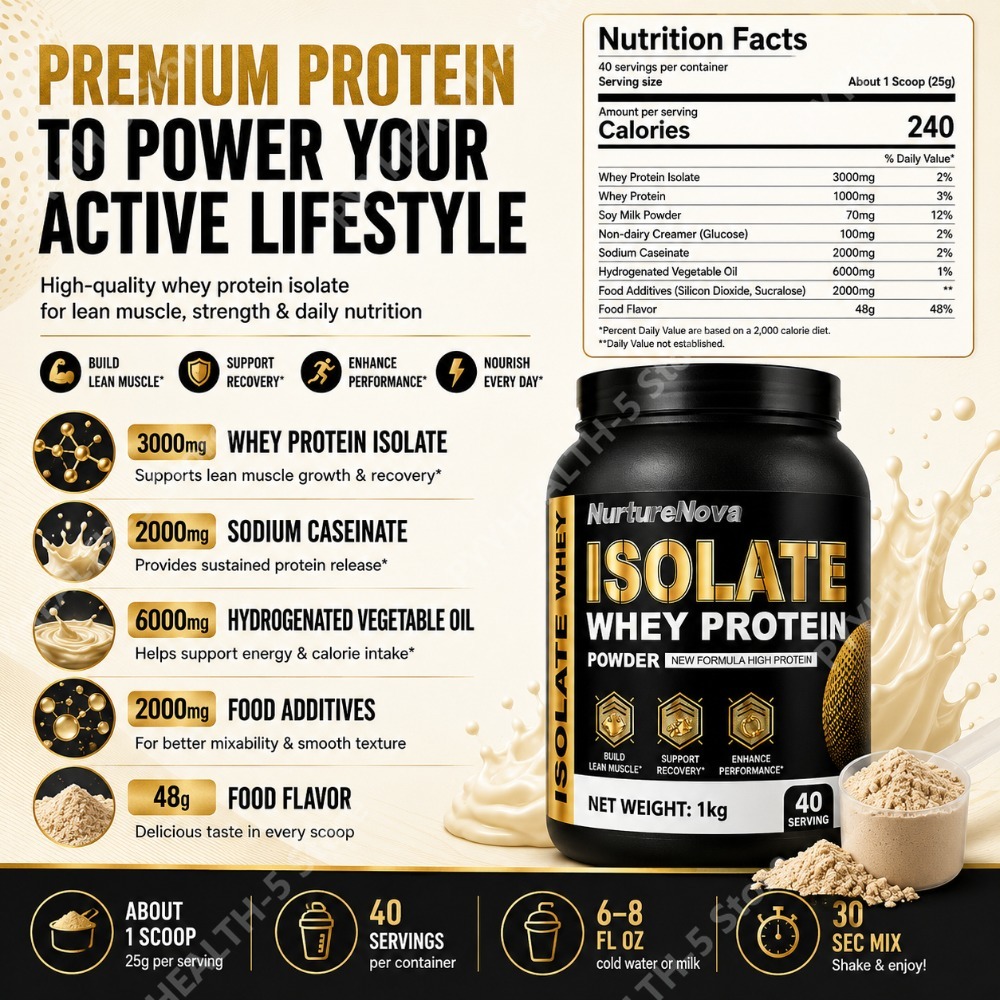 Isolate Whey Protein Tozu 1kg  - Nutrition For Fitness And Sports incelemesi ve fiyatı