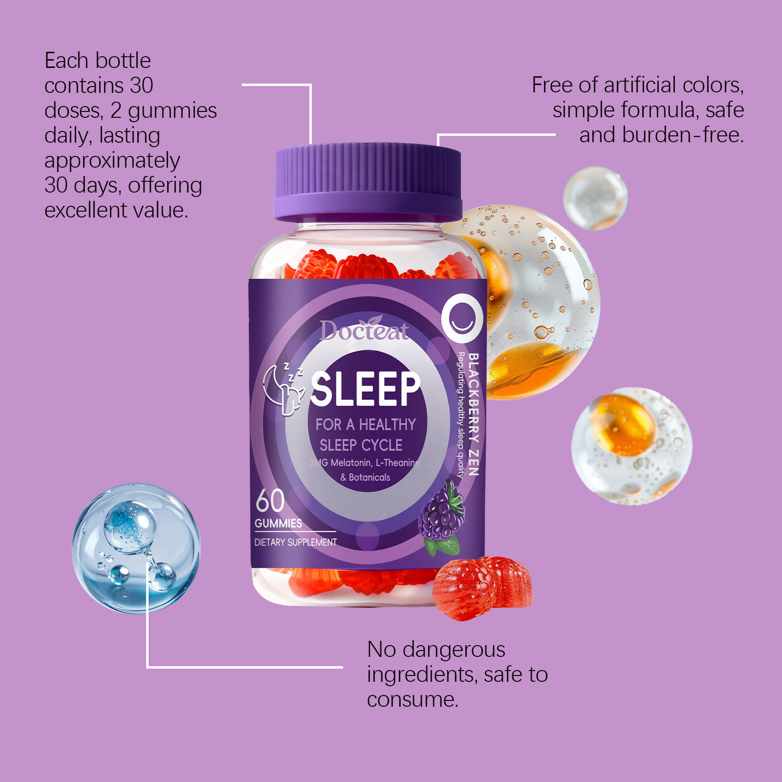 Melatonin + L-Theanine ve Papa - Melatonin Sleep Gummy incelemesi ve fiyatı